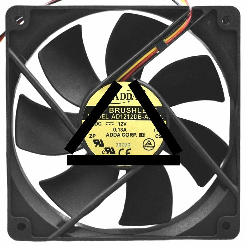 ADDA AD1212DB-A76GL 12V 0.13A 2 / 3 Wires Cooling Fan