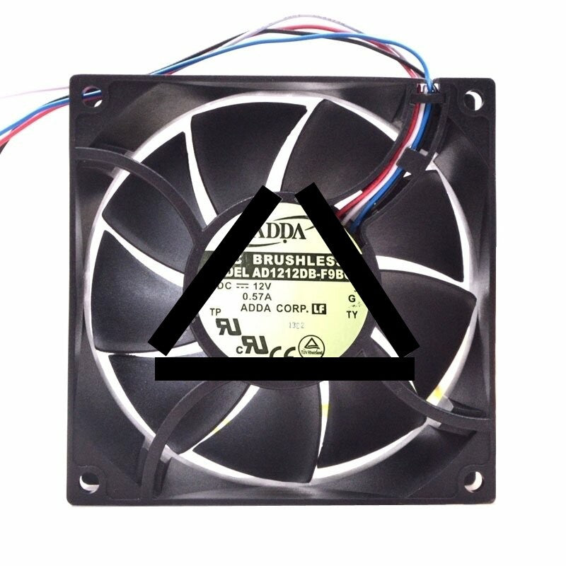 ADDA AD1212DB-F9BGP DC 12V 0.57A 4 Wires Axial Cooling Fan