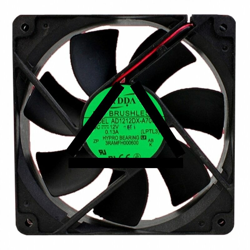 ADDA AD1212DX-A70GL DC 12V 0.13A 2 Wires Axial Cooling Fan