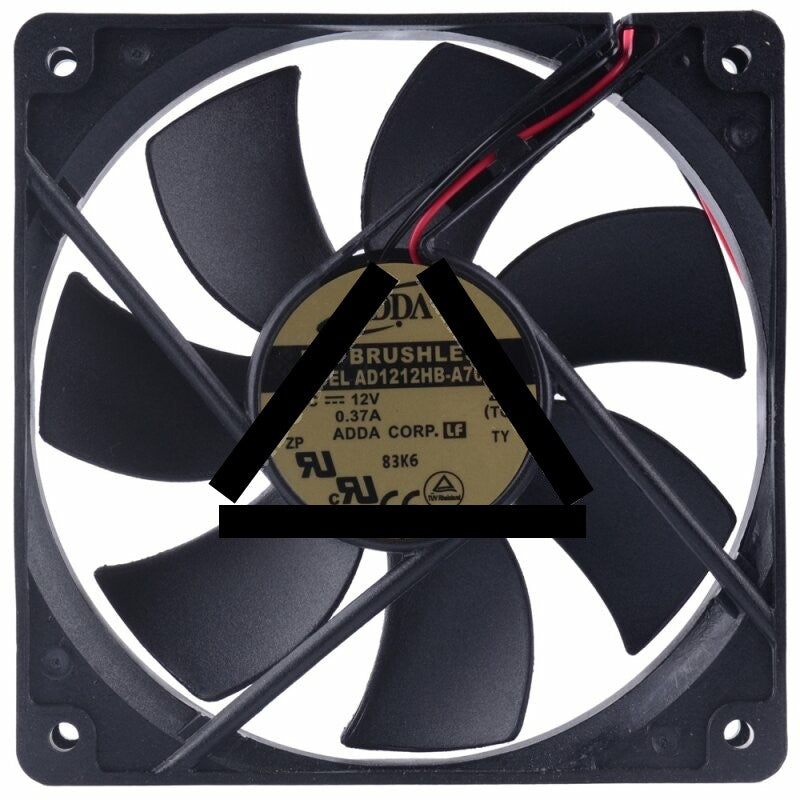 ADDA AD1212HB-A70GL DC 12V 0.37A 12025 Brushless Axial Cooling Fan