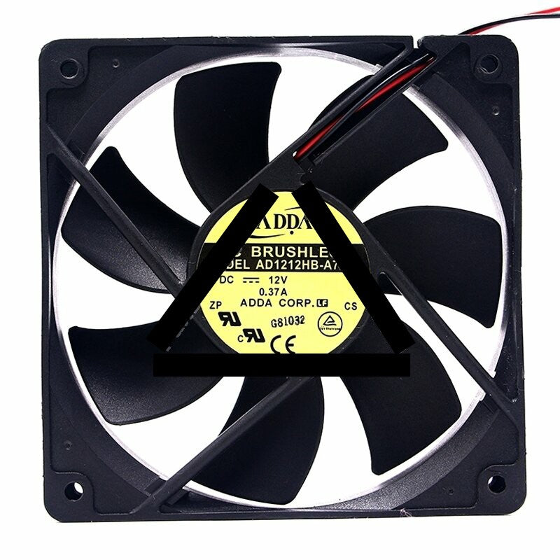 ADDA AD1212HB-A71GL DC 12V 0.37A 2 Wires / 3 Wires / 4 Wires Axial Cooling Fan