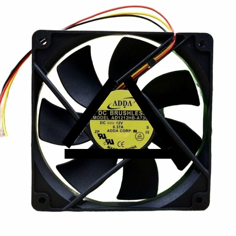 ADDA AD1212HB-A73GL DC 12V 0.37A 2 Wires / 3 Wires Axial Cooling Fan