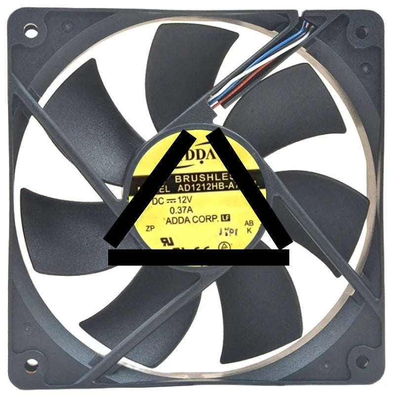 ADDA AD1212HB-A7BGL 12V 0.37A DC Brushless 3 / 4 Wires Cooling Fan