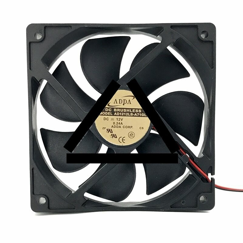 ADDA AD1212LB-A71GL DC 12V 0.24A 2 Wires / 3 Wires / 4 Wires Axial Cooling Fan