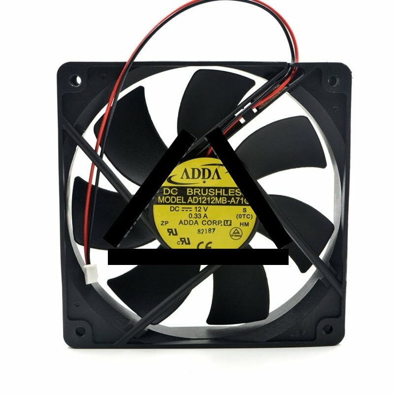 ADDA AD1212MB-A71GL DC 12V 0.33A 2 Wires / 3 Wires / 4 Wires Axial Cooling Fan