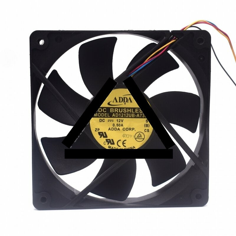 ADDA AD1212UB-A73GL DC 12V 0.50A 2 Wires / 3 Wires / 4 Wires Axial Cooling Fan