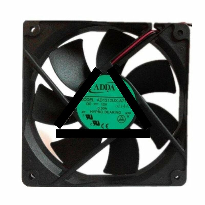 ADDA AD1212UX-A71GL DC 12V 0.5A 2 Wires Axial Cooling Fan