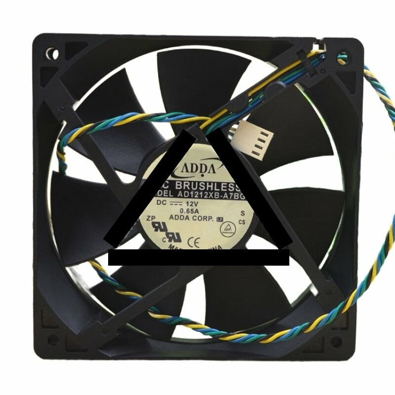ADDA AD1212XB-A7BGL DC 12V 0.65A 2 Wires / 3 Wires / 4 Wires Axial Cooling Fan