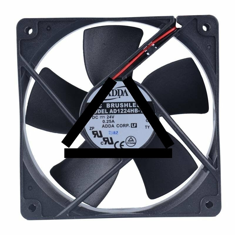ADDA AD1224HB-Y51 DC 24V 0.25A 2 Wires Axial Cooling Fan