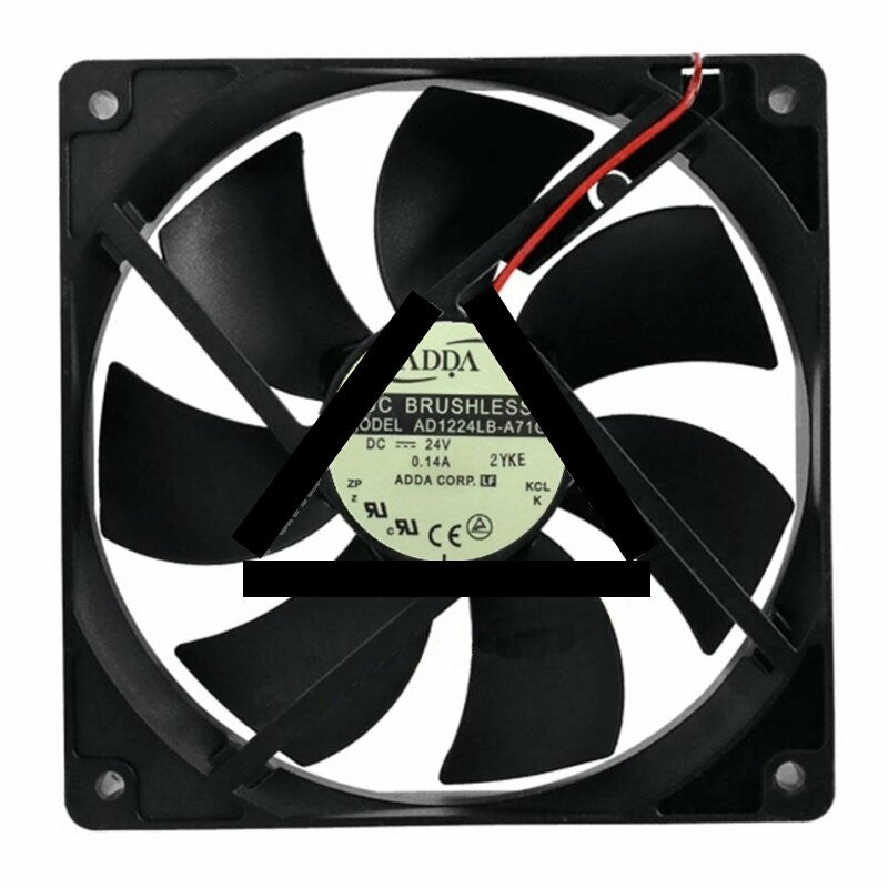 ADDA AD1224LB-A71GL DC 24V 0.14A 2 Wires Axial Cooling Fan