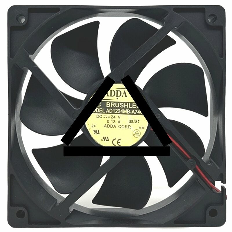 ADDA AD1224MB-A74GL DC 24V 0.13A 2 Wires Brushless Axial Cooling Fan