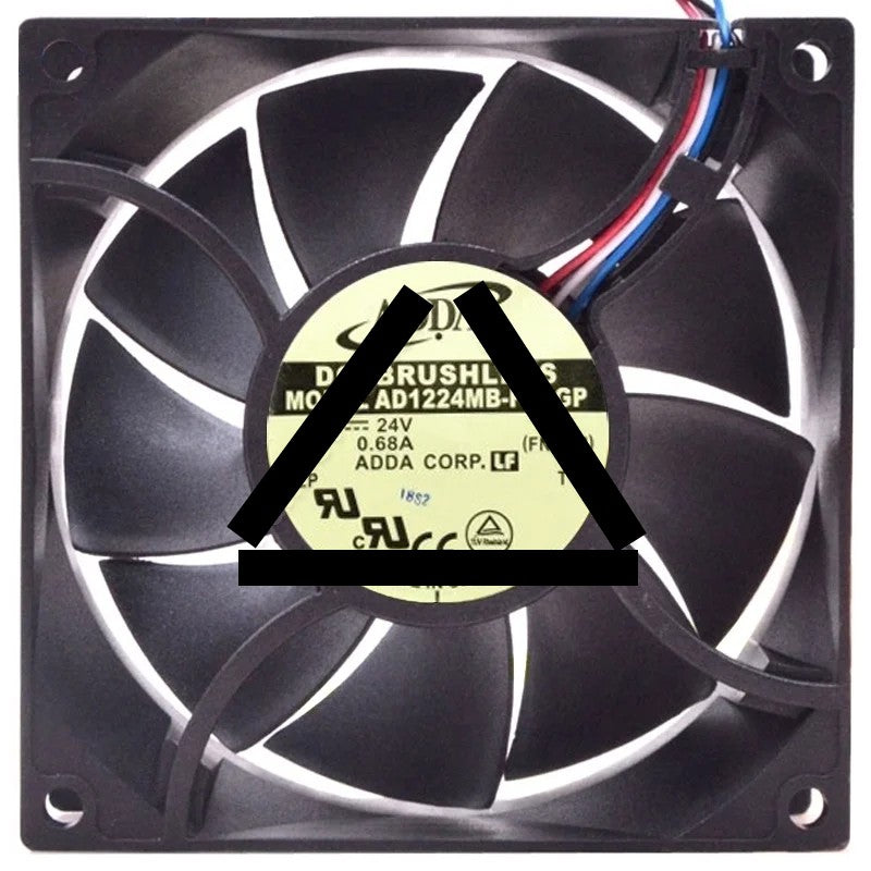 ADDA AD1224MB-F9BGP 24V 0.68A 4 Wires DC Brushless PWM Cooling Fan