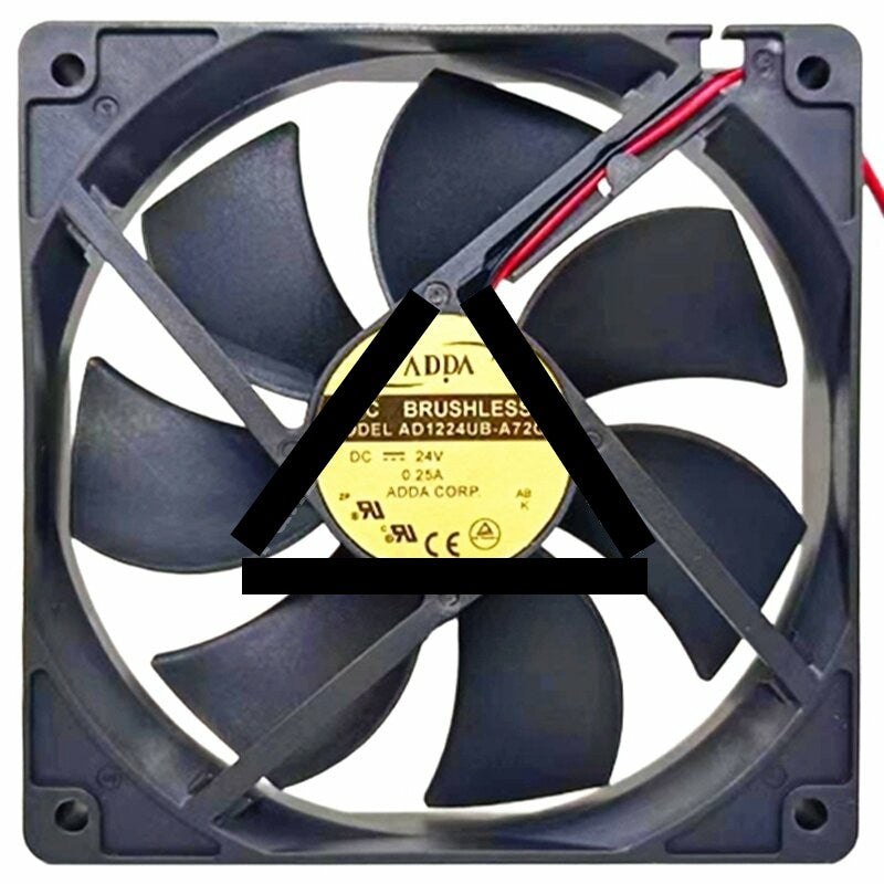 ADDA AD1224UB-A72GL 24V 0.25A 2 Wires 12025 DC Brushless Axial Fan