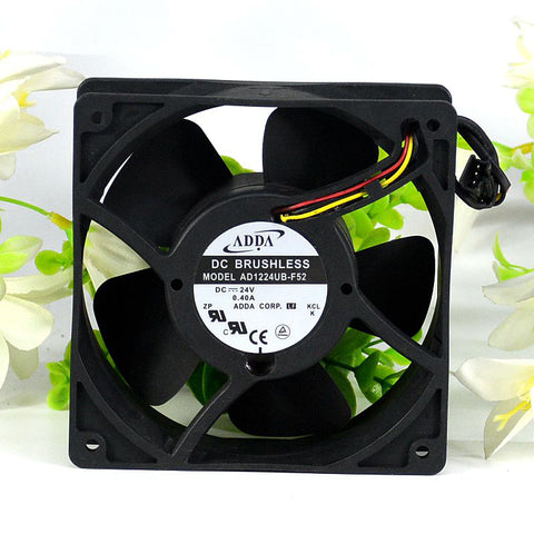 ADDA AD1224UB-F52 12038 12cm 120*120*38mm DC 24V 0.2A DC Brushless blower industrial cooler Cooling Fan