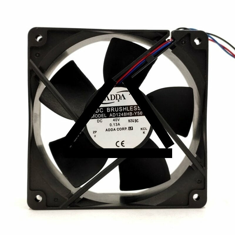 ADDA AD1248HB-Y56 DC 40V 0.13A 3 Wires Axial Cooling Fan