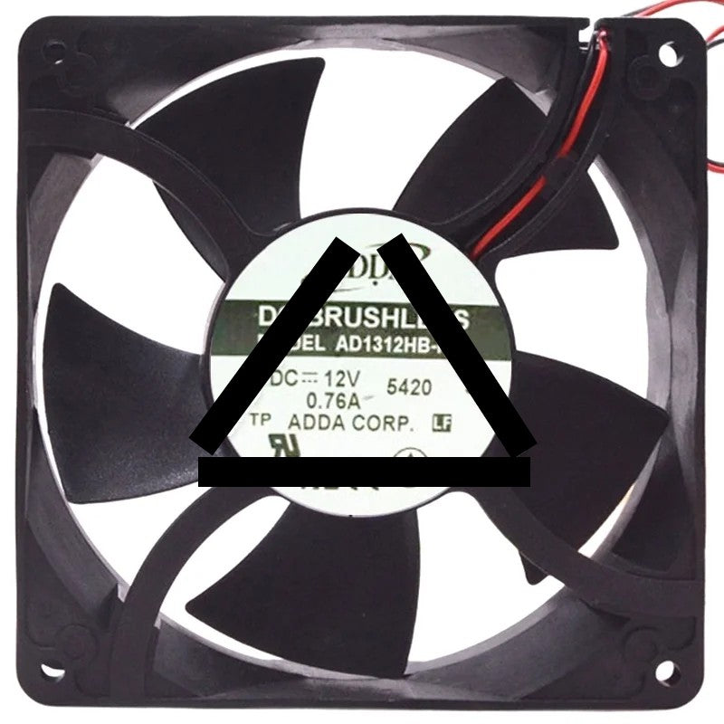 ADDA AD1312HB-F51 12V 0.76A DC Brushless 2 Wires Axial Cooling Fan