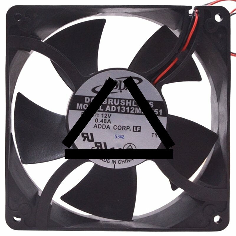 ADDA AD1312MB-F51 DC 12V 0.48A 2 Wires Brushless Axial Cooling Fan
