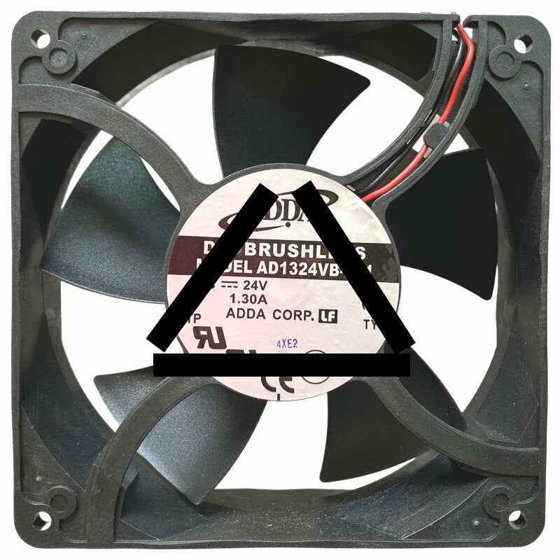 ADDA AD1324VB-F51 DC 24V 1.30A 2 Wires Brushless Axial Cooling Fan