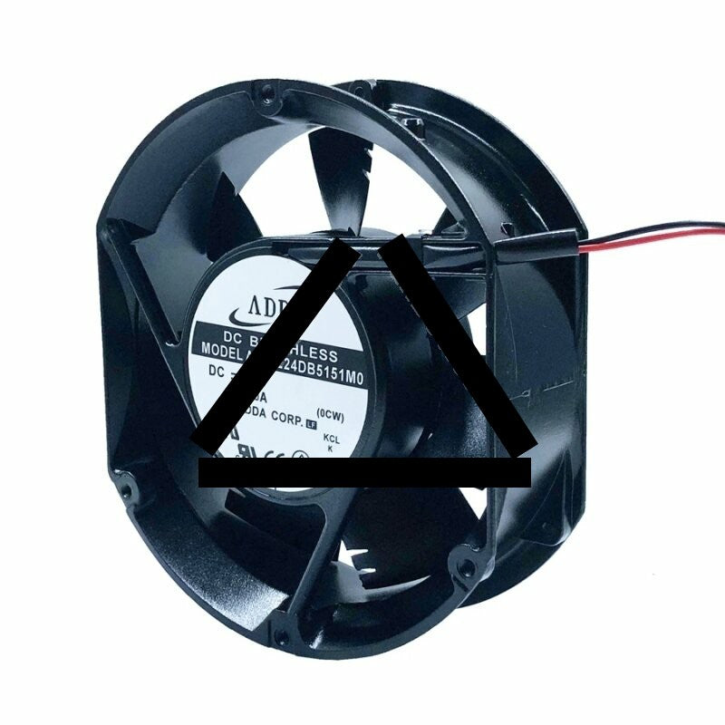 ADDA AD17224DB5151M0 DC 24V 1.00A 2 Wires Axial Cooling Fan