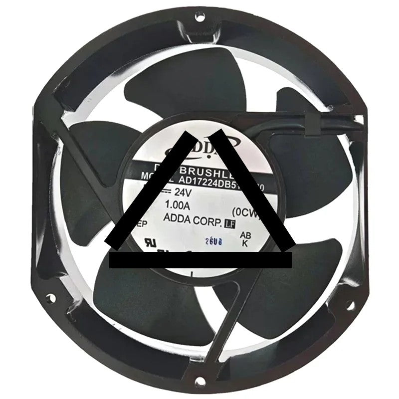 ADDA AD17224DB5152M0 24V 1.00A DC Brushless 3 Wires Axial Cooling Fan