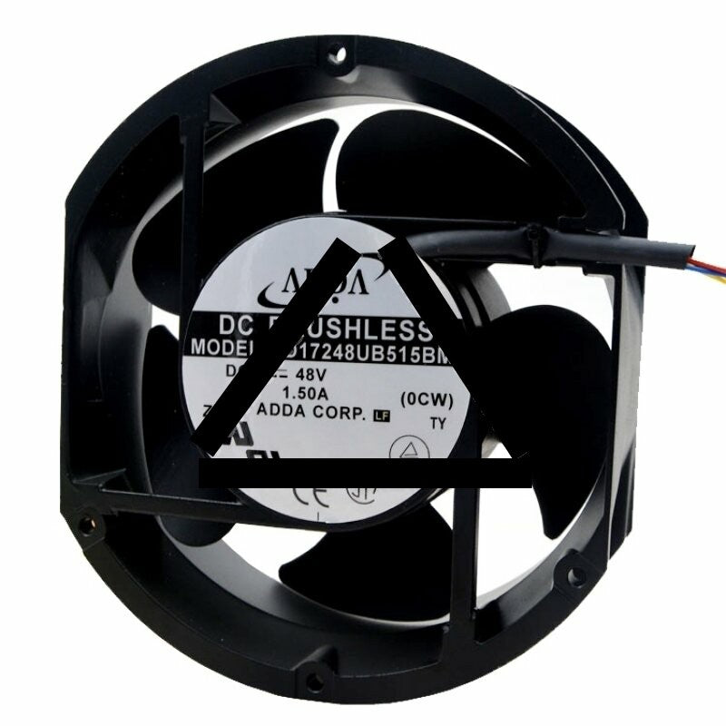 ADDA AD17248UB515BM0 DC 48V 1.50A 2 Wires / 3 Wires / 4 Wires Axial Cooling Fan