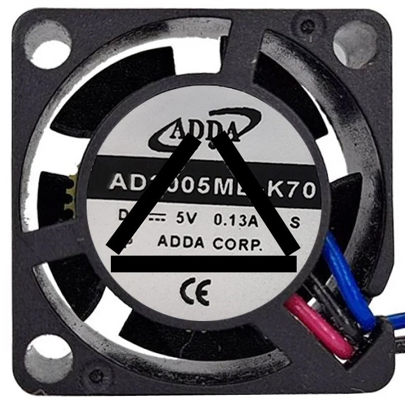 ADDA AD2005MB-K70 5V 0.13A 2 / 3 Wires Axial Cooling Fan