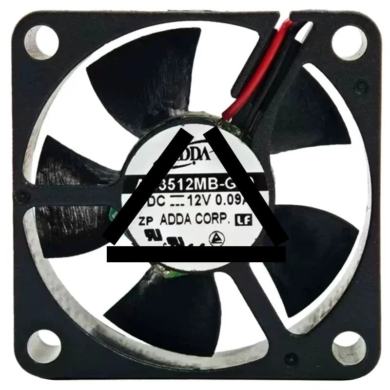 ADDA AD3512MB-G50 DC 12V 0.09A 2 Wires Axial Cooling Fan