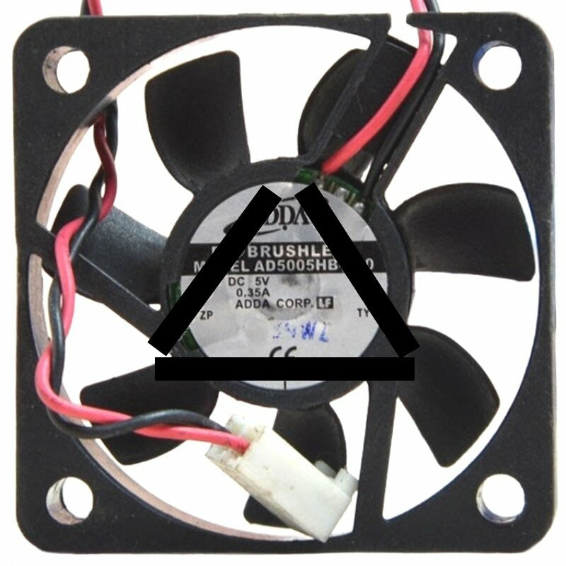 ADDA AD5005HB-D70 DC 5V 0.35A 2 Wires Brushless Axial Cooling Fan