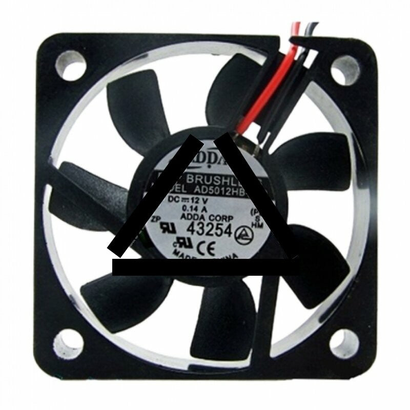 ADDA AD5012HB-D70 DC 12V 0.14A 2 Wires / 3 Wires / 4 Wires Axial Cooling Fan