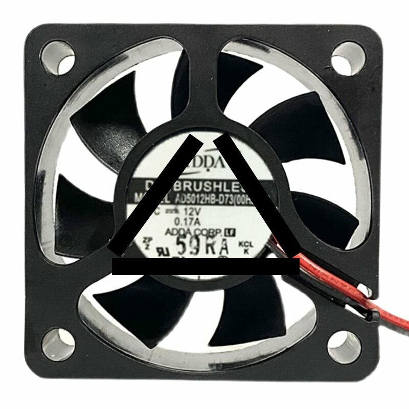 ADDA AD5012HB-D73 DC 12V 0.17A 5015 Axial Brushless Cooling Fan