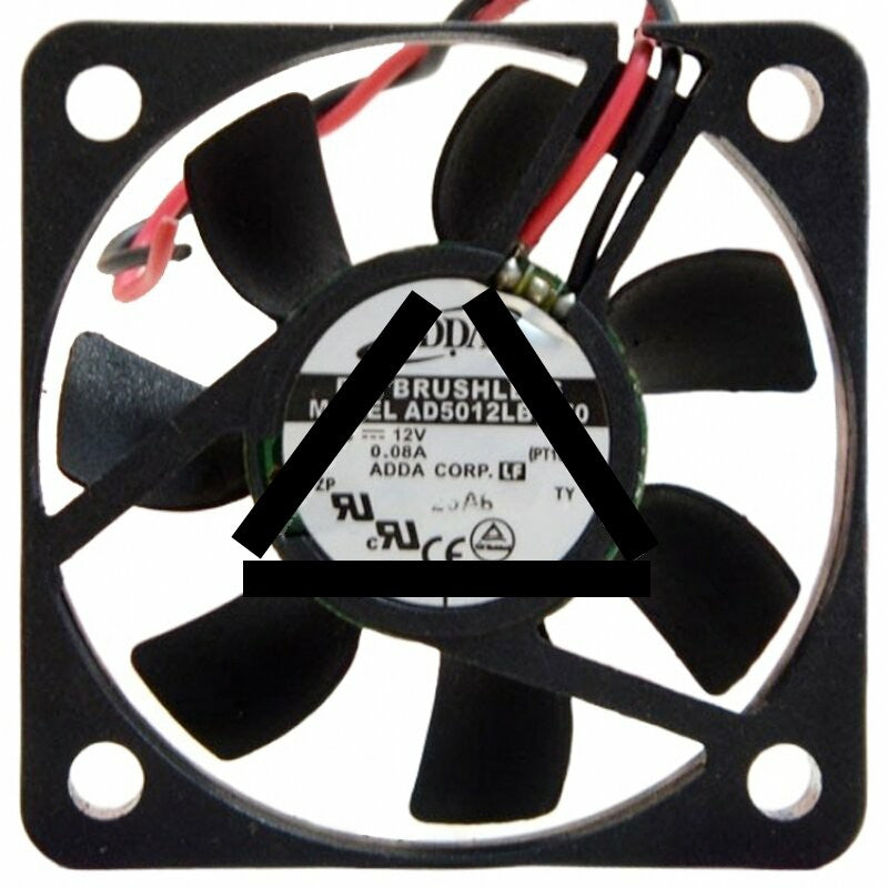 ADDA AD5012LB-D70 DC 12V 0.08A 2 Wires Brushless Axial Cooling Fan