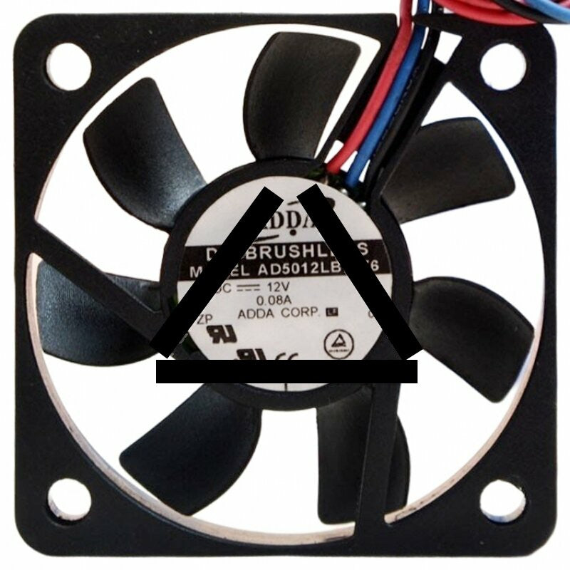 ADDA AD5012LB-D76 DC 12V 0.08A 3 Wires Brushless Axial Cooling Fan
