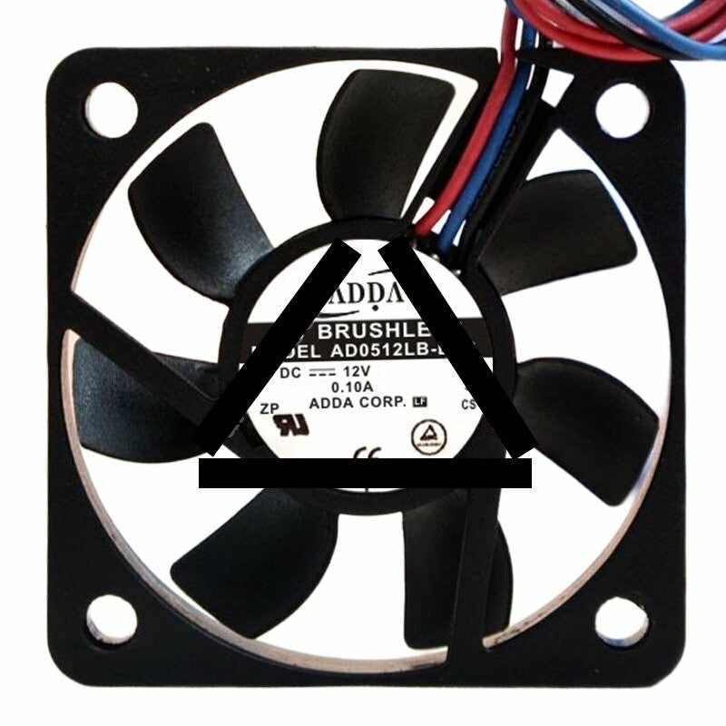ADDA AD5012LB-D7B DC 12V 0.10A 2 Wires / 3 Wires / 4 Wires Axial Cooling Fan