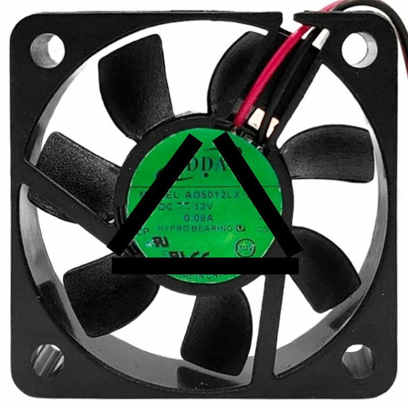 ADDA AD5012LX-D70 DC 12V 0.08A 2 Wires HYPRO Bearing Axial Cooling Fan