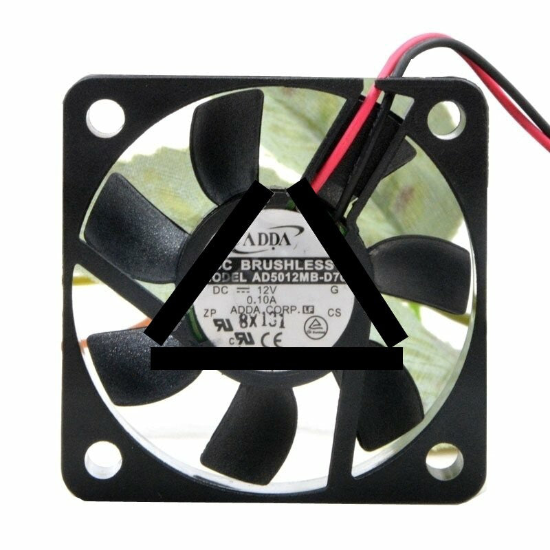 ADDA AD5012MB-D70 DC 12V 0.10A 2 Wires Axial Cooling Fan