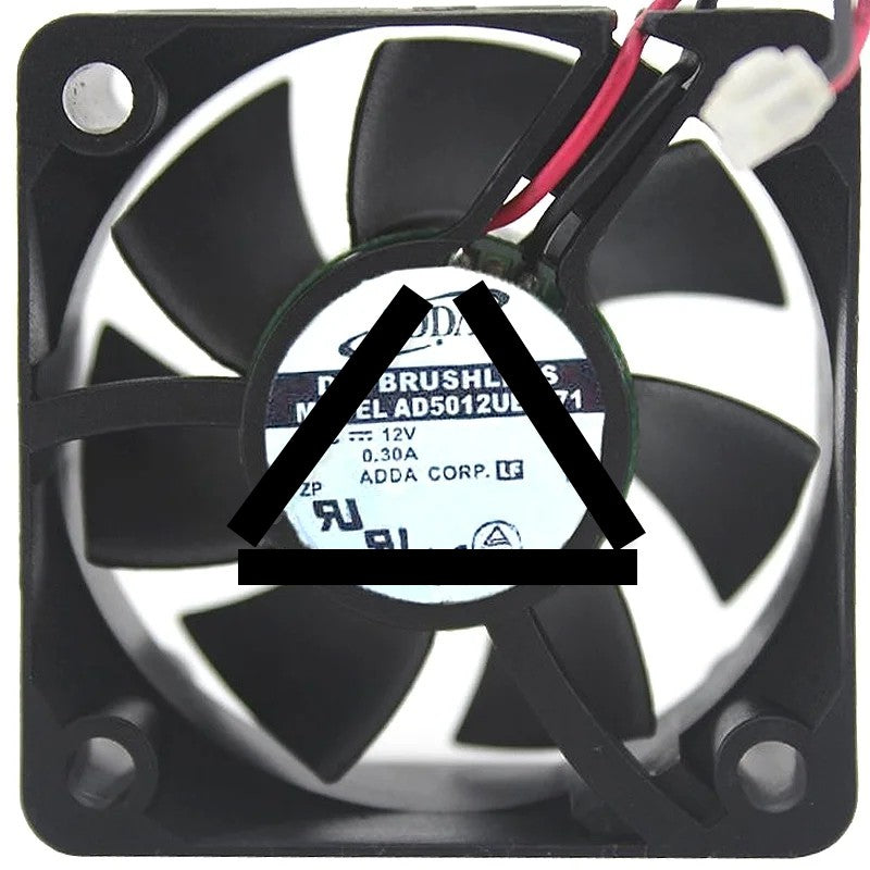 ADDA AD5012UB-C71 12V 0.30A DC Brushless 2 Wires Axial Cooling Fan