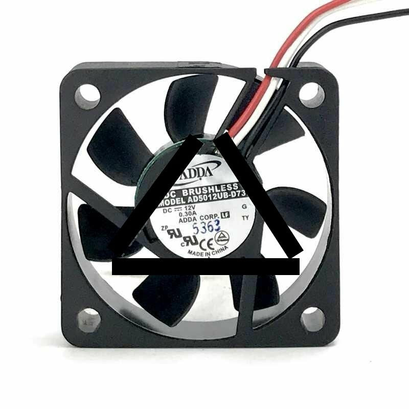 ADDA AD5012UB-D73 DC 12V 0.3A 2 Wires / 3 Wires Axial Cooling Fan