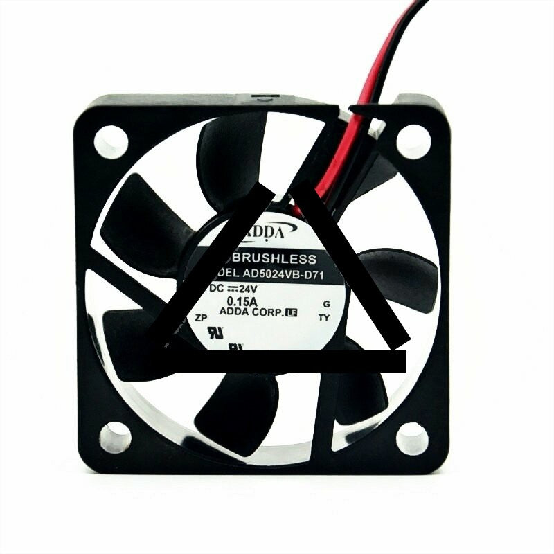 ADDA AD5024VB-D71 DC 24V 0.15A 2 Wires Axial Cooling Fan