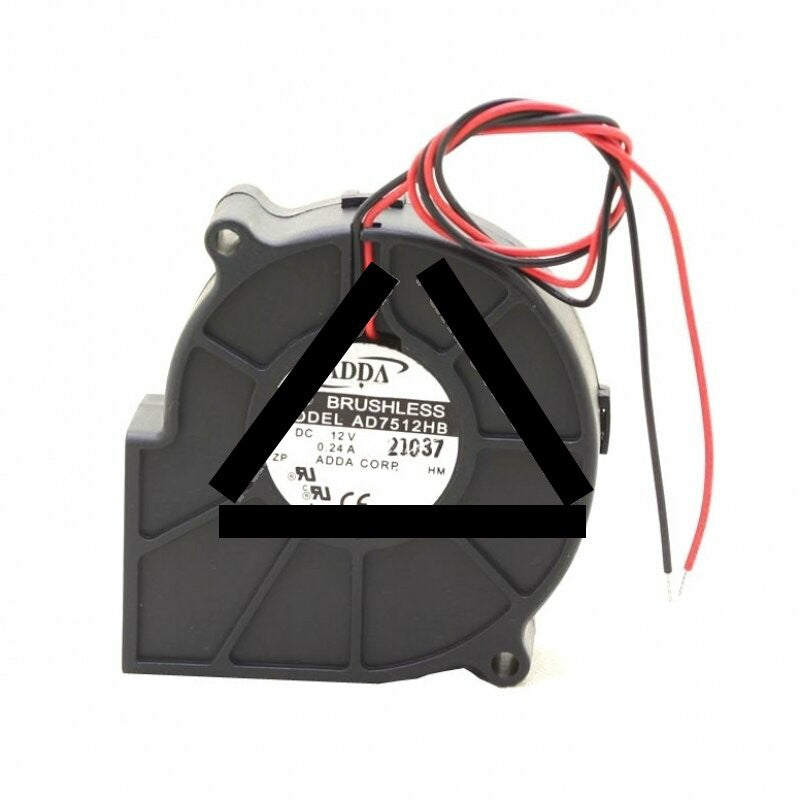 ADDA AD7512HB DC 12V 0.24A 2 Wires Blower Cooling Fan