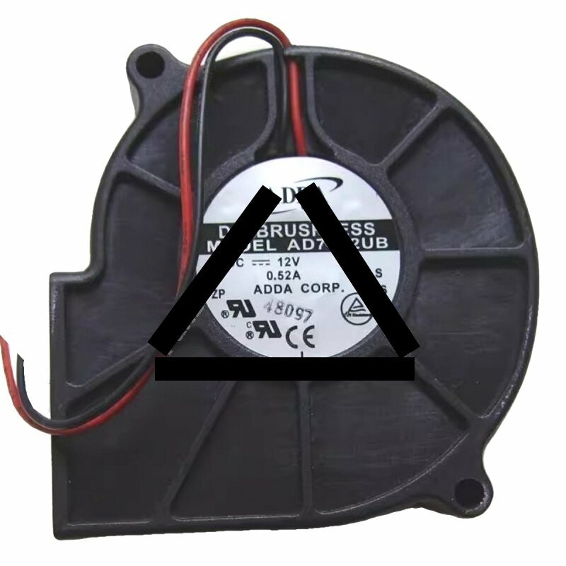 ADDA AD7512UB DC 12V 0.52A 2 Wires / 3 Wires Brushless Blower Cooling Fan