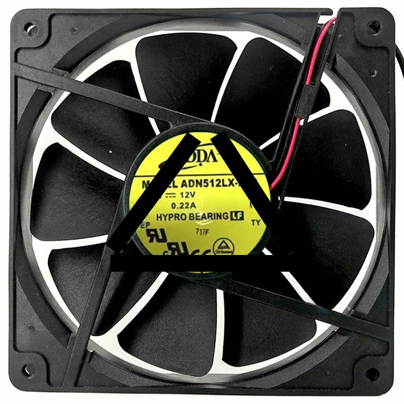 ADDA ADN512LX-A90 12V 0.22A 2 Wires Axial Cooling Fan