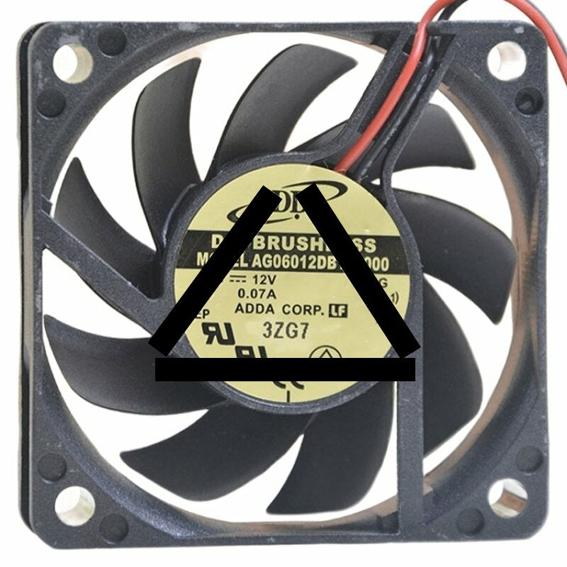 ADDA AG06012DB159000 DC 12V 0.07A 2 Wires Brushless Axial Cooling Fan