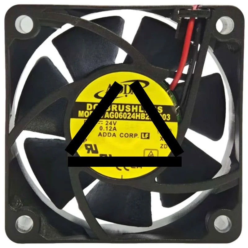 ADDA AG06024HB257003 24V 0.12A DC Brushless 2 Wires Axial Cooling Fan