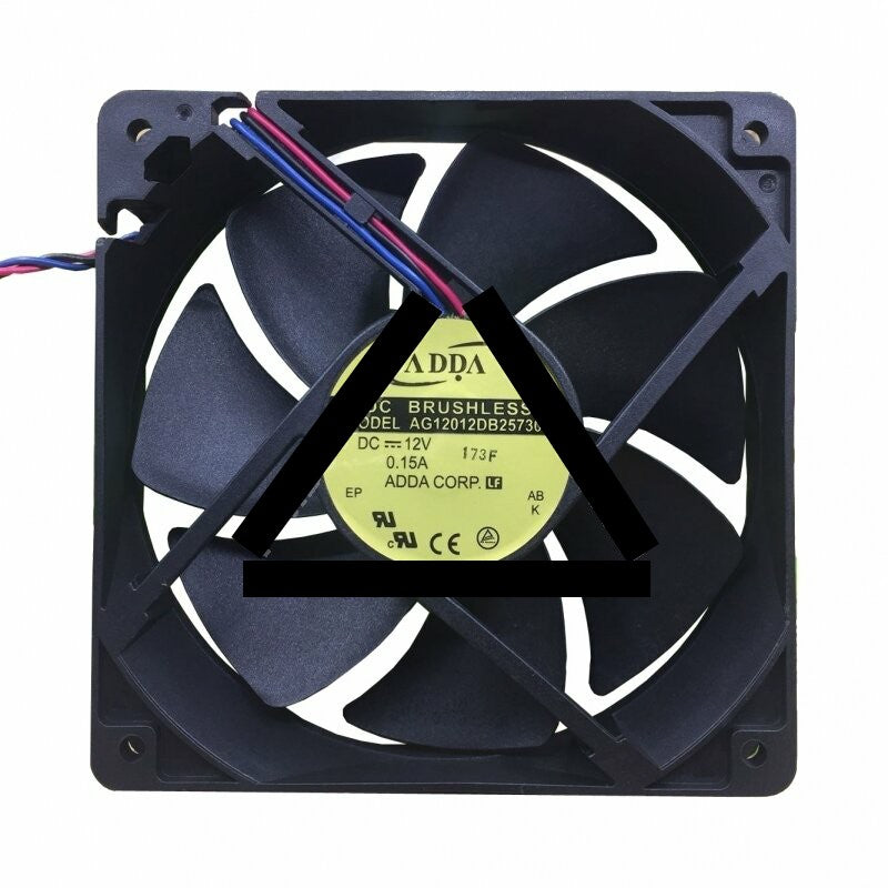 ADDA AG12012DB257300 DC 12V 0.15A 3 Wires Axial Cooling Fan