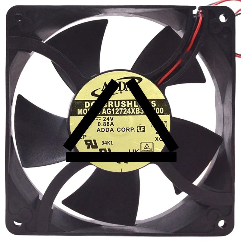 ADDA AG12724XB385100 24V 0.88A DC Brushless 2 Wires Axial Cooling Fan