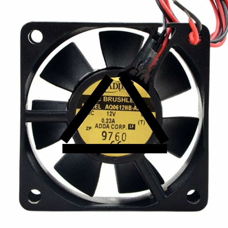 ADDA AQ0612HB-A70GL DC 12V 0.23A 6025 Axial Waterproof Brushless Cooling Fan