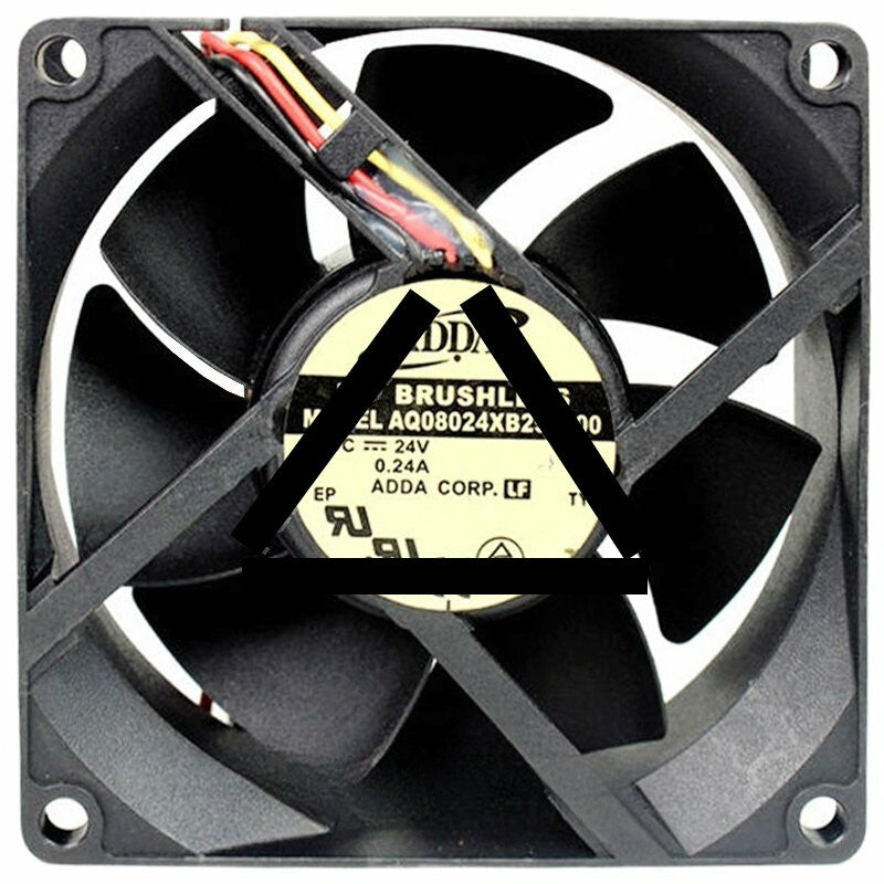 ADDA AQ08024XB257200 24V 0.24A 3 Wires DC Brushless Axial Cooling Fan