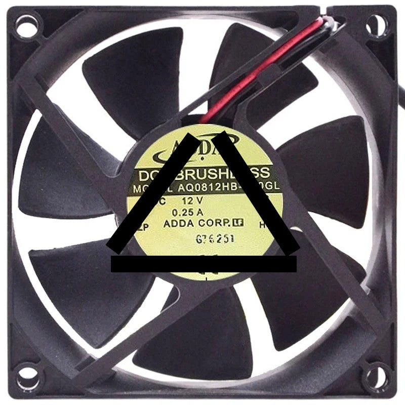 ADDA AQ0812HB-A70GL 12V 0.25A DC Brushless 2 Wires Axial Cooling Fan