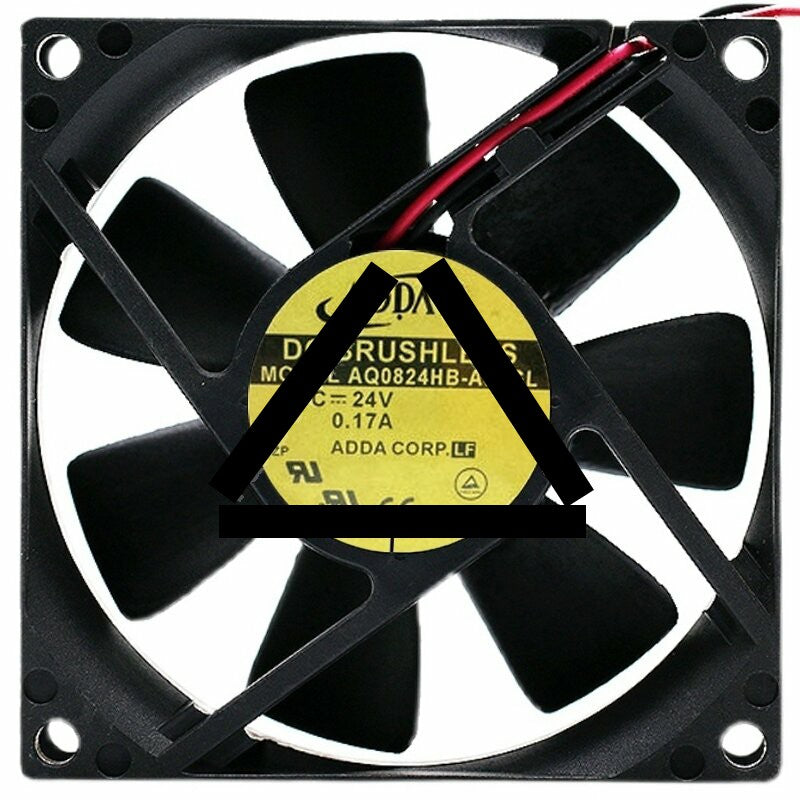 ADDA AQ0824HB-A71GL 24V 0.17A 2 Wires 8025 DC Brushless Axial Fan