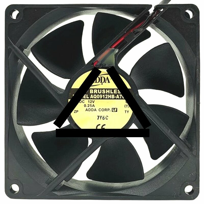 ADDA AQ0912HB-A70GL DC 12V 0.25A 2 Wires Brushless Axial Cooling Fan